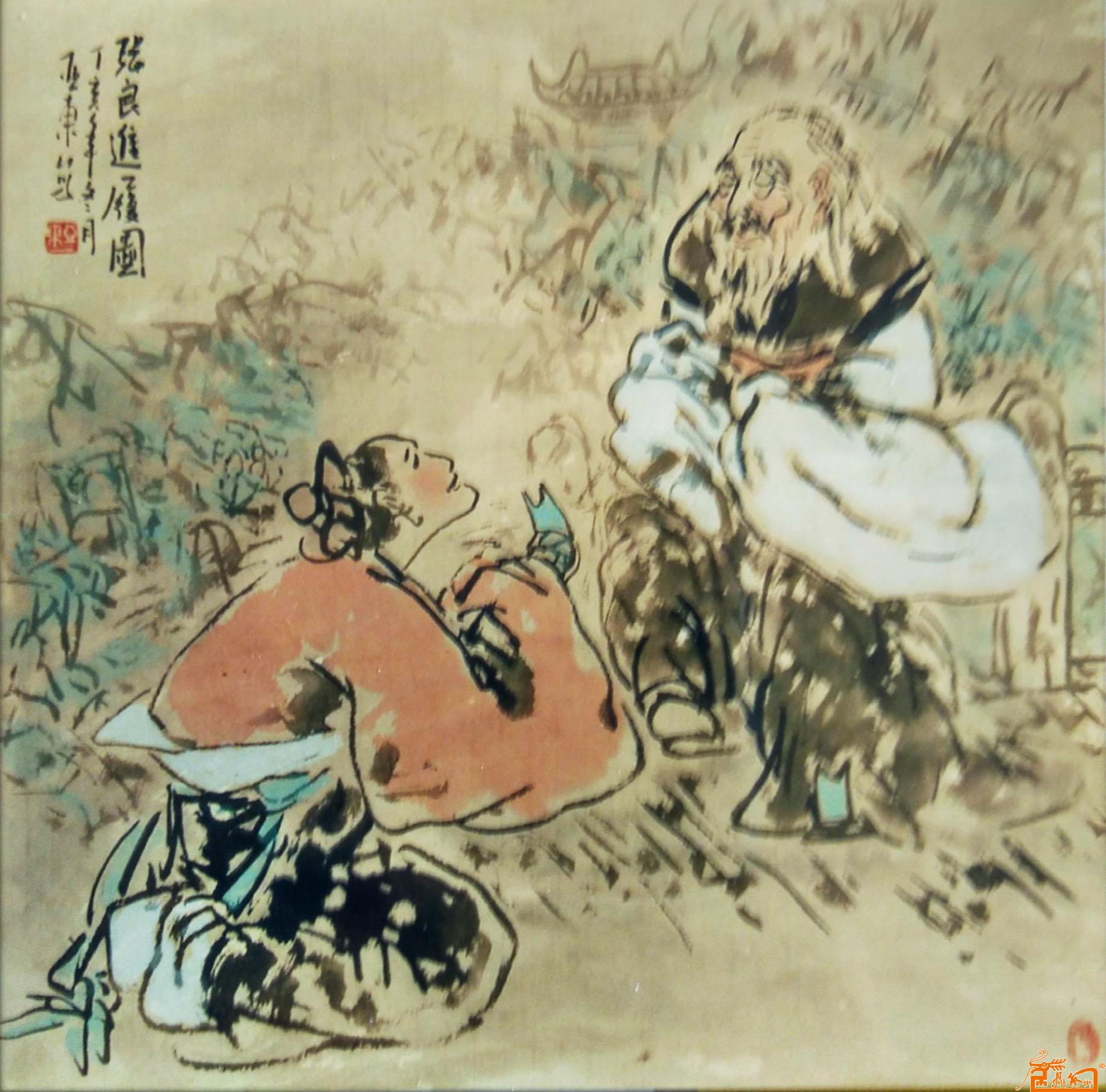 《张良進履圖》